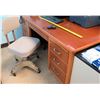 Image 1 : Wooden Desk w/ Rolling Chair (RM-407C)