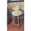Image 2 : Qty 6 Metal Stools (1 seat not attached) (RM-221)