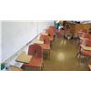 Image 2 : Qty 21 Plastic Chairs w/ Attached Desks (RM-221)