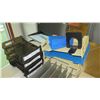 Image 3 : Metal Desk, Rolling Chair, Paper Organizers (RM-221)