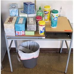 Desk, Tissues, Wet Wipes, Trash Bin (RM-221)