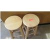 Image 2 : Qty 2 Wooden Stools (RM-221)