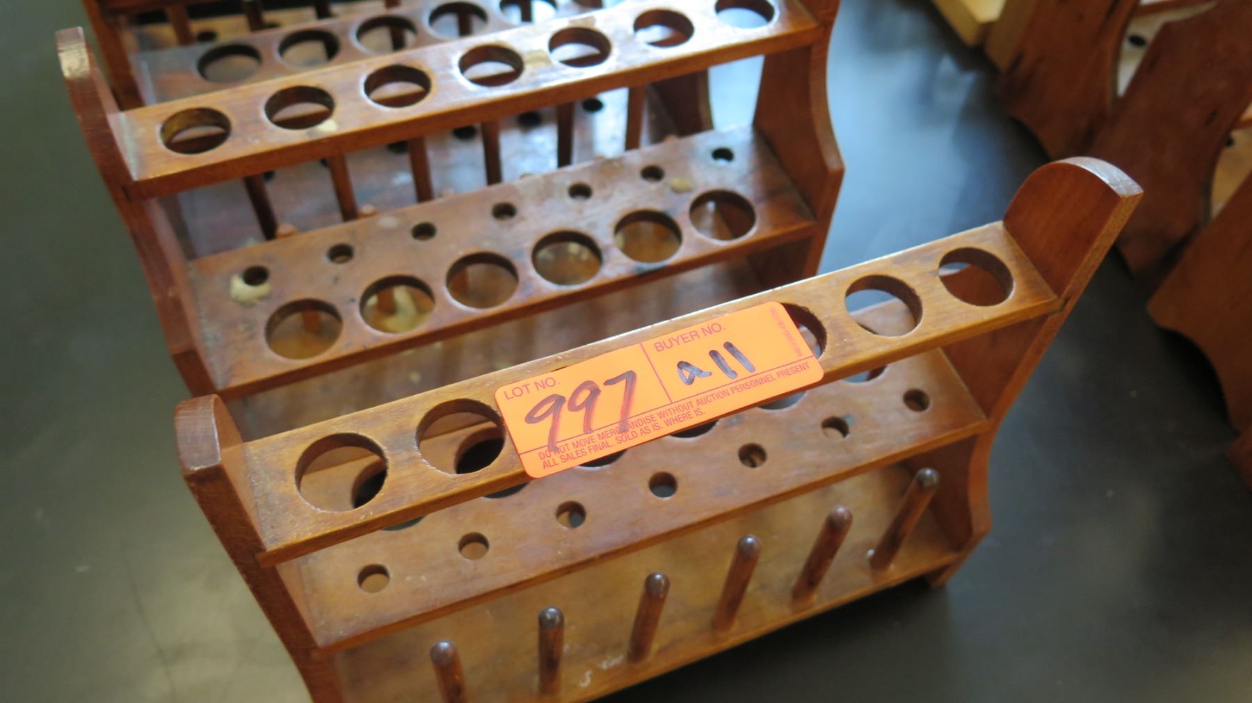 Qty 14 Wooden Test Tube Holders w/ Misc. Test Tubes (RM121) Oahu Auctions Qty 14 Wooden Test Tube Holders w/ Misc. Test Tubes (RM121) Oahu Auctions