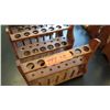 Image 8 : Qty 14 Wooden Test Tube Holders w/ Misc. Test Tubes (RM-121)