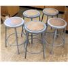Image 1 : Qty 5 Metal Stools (RM-121)