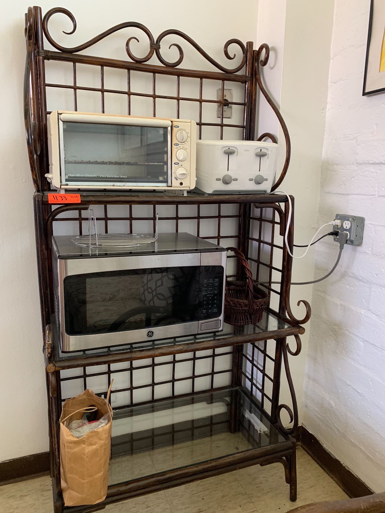 Wooden Shelving/Rack, Microwave, Toaster Oven, etc. (RM-406) - Oahu