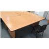 Image 2 : Qty 6 Wooden Desks w/ Matching Black Chairs (CONF.RM)