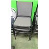 Image 2 : Qty 10 Stackable Chairs, Metal Frame, Gray Upholstery (RM-204)