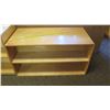 Image 2 : Qty 2 Wood 2 Tier Shelves (PRE-2)