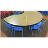 Image 2 : Kidney Table & 9 Chairs (PRE-2)