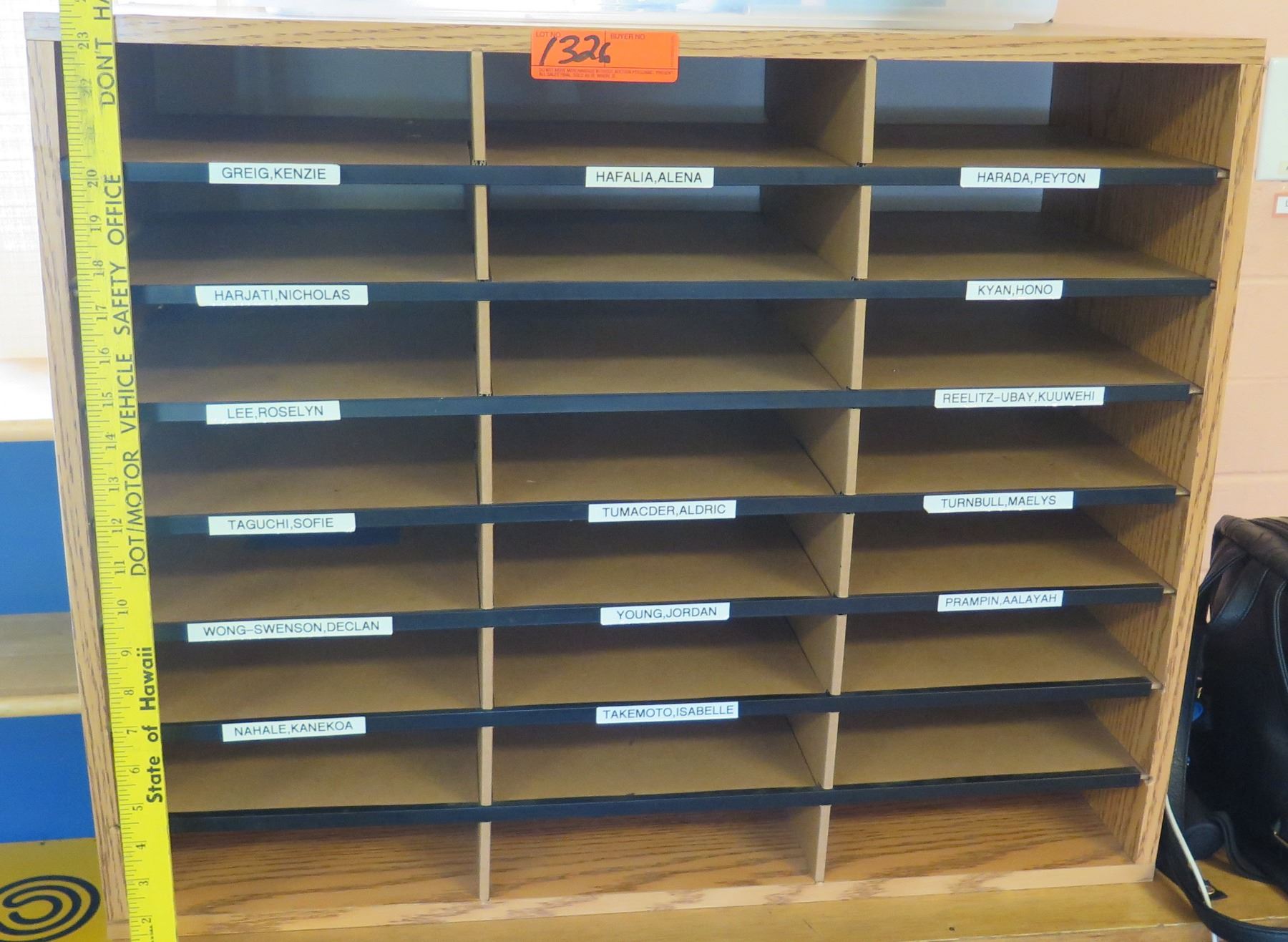 Mail File Shelf w/ 24 Compartments (PRE-2)