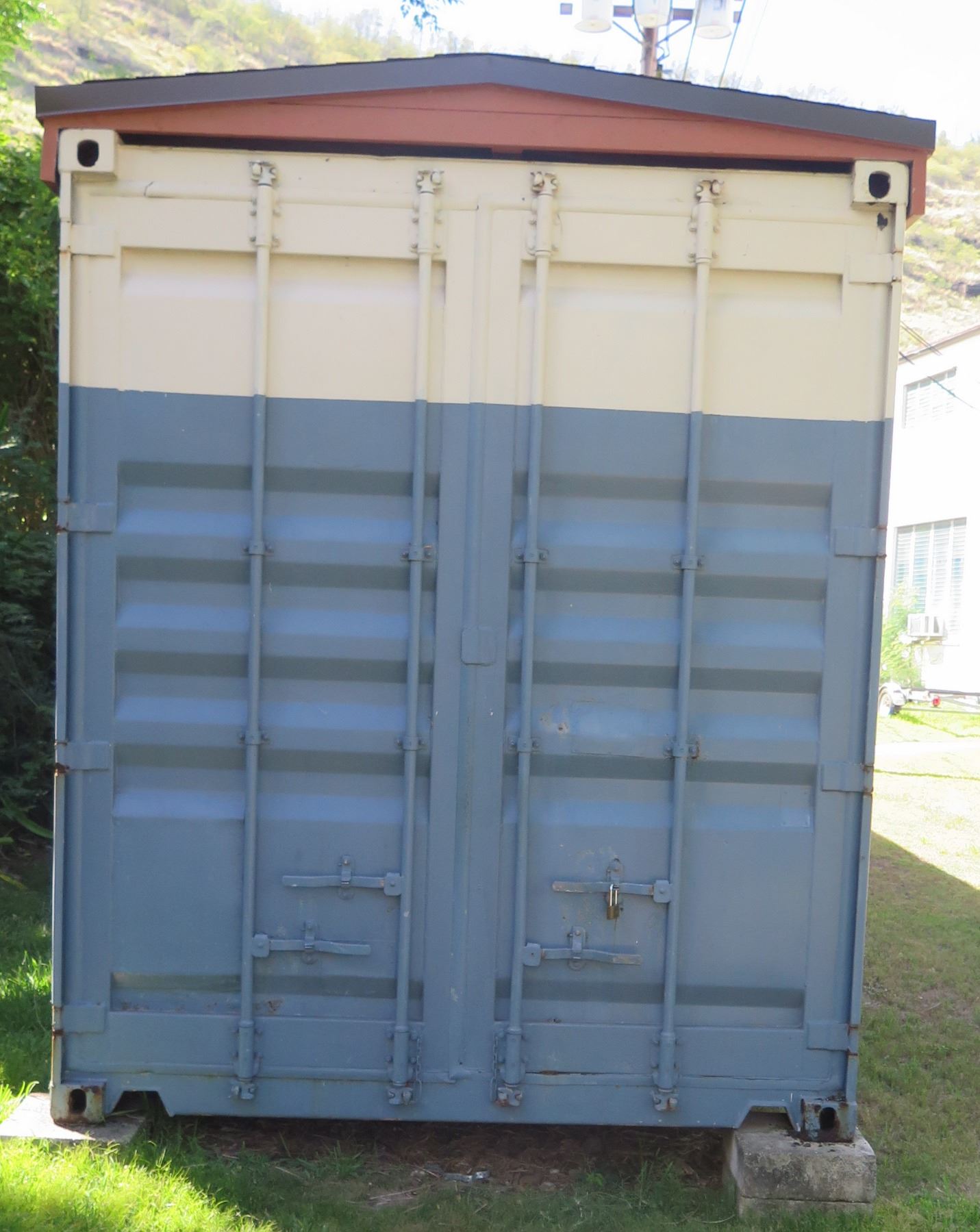 Shipping Container (has rust, roof leaks)