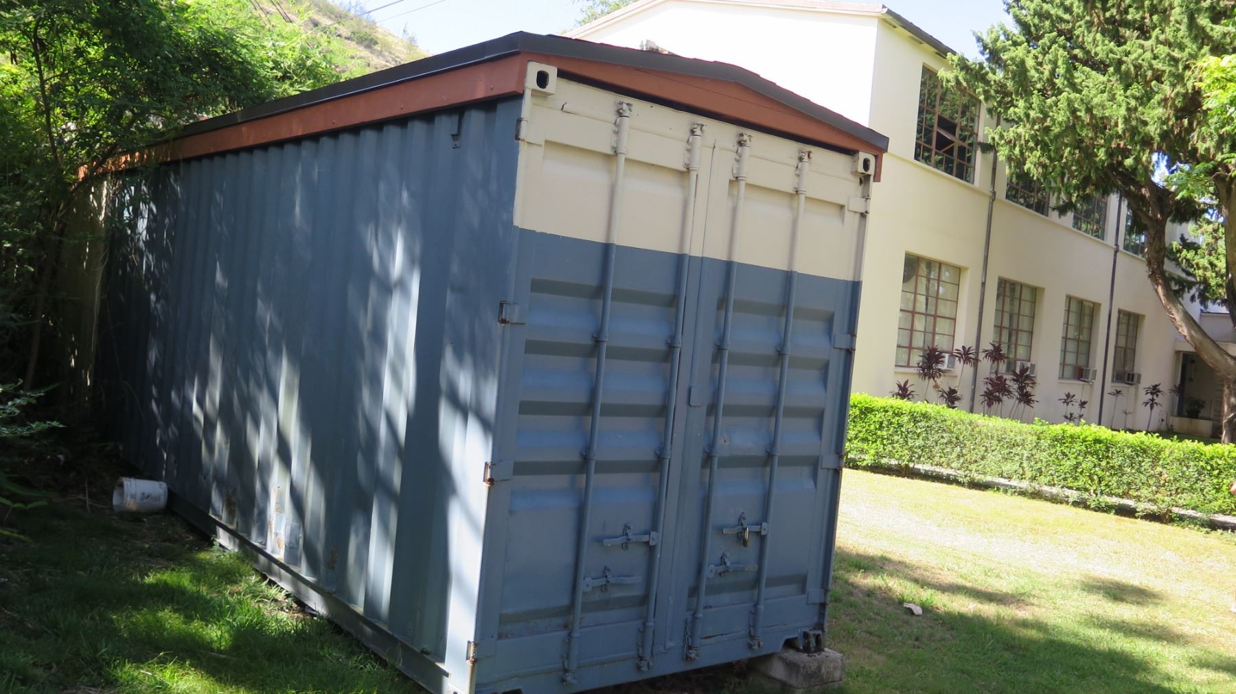 Shipping Container (has rust, roof leaks)