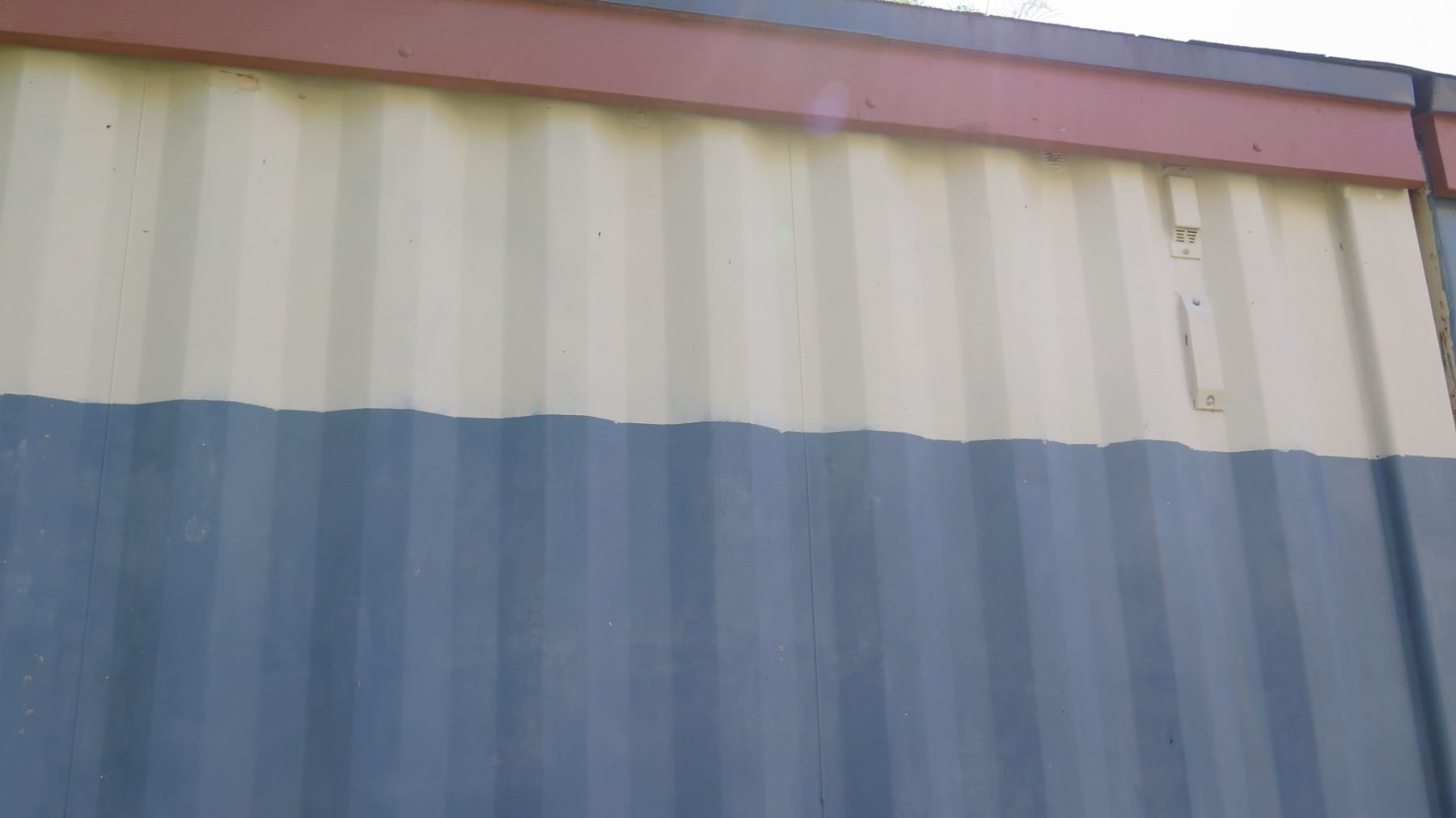 Shipping Container (has rust, roof leaks)