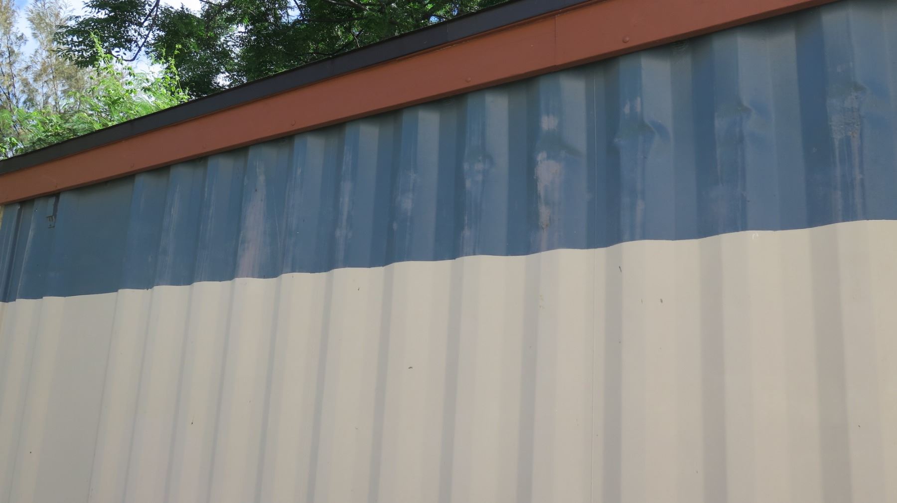 Shipping Container (has rust, roof leaks)