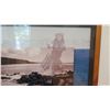 Image 2 : Framed Photographic Hula Dancer/Ocean Print "22.5 x 19" (RM-101)