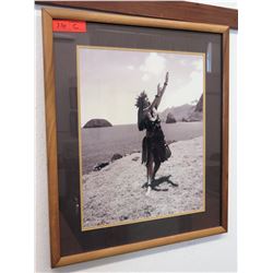 Framed Photographic Hula Dancer Print 23" x 27" (RM-101)