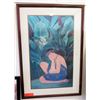 Image 1 : Framed Art: Peggy Hopper Print w/ Original Signature 23" x 34" (RM-101)