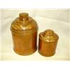 Pair of Copper Cannisters