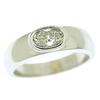 Image 1 : Ladies 18 k white gold oval shape diamond ring