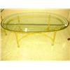 Image 1 : Oval Glass Top Coffee Table