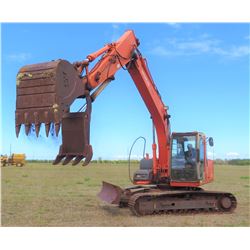 Hitachi Zaxis 120 Excavator (Starts, Runs, Works, Needs Bearing Under Track Replace)