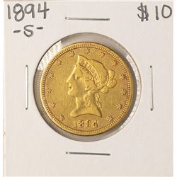 1894-S $10 Liberty Head Eagle Gold Coin