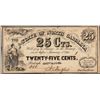 Image 1 : 1863 State of North Carolina Twenty Five Cents Obsolete Note