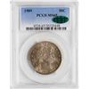 Image 2 : 1909 Barber Half Dollar Coin PCGS MS65 CAC Amazing Toning