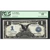 Image 1 : 1899 $1 Black Eagle Silver Certificate Note Fr.236 PCGS Choice About New 55