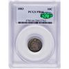 Image 1 : 1883 Proof Seated Liberty Dime Coin Arrows PCGS PR66 CAC Amazing Toning