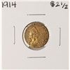 Image 1 : 1914 $2 1/2 Indian Head Quarter Eagle Gold Coin