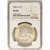 Image 1 : 1891-CC $1 Morgan Silver Dollar Coin NGC AU58