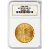 Image 1 : 1908 NM $20 St. Gaudens Double Eagle Gold Coin NGC MS63