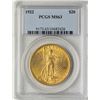 Image 1 : 1922 $20 St. Gaudens Double Eagle Gold Coin PCGS MS63
