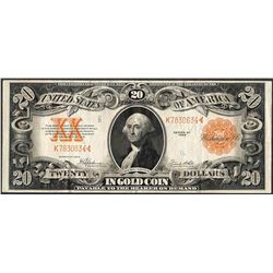 1922 $20 Gold Certificate Note