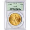 Image 1 : 1915-S $20 St. Gaudens Double Eagle Gold Coin PCGS MS63 Old Green Holder