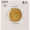 Image 1 : 1909-D $5 Indian Head Half Eagle Gold Coin
