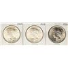 Image 1 : Lot of 1923-1925 $1 Peace Silver Dollar Coins