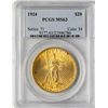 Image 1 : 1924 $20 St. Gaudens Double Eagle Gold Coin PCGS MS63
