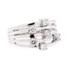 Image 1 : 14KT White Gold 1.00 ctw Diamond Ring