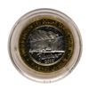 Image 2 : .999 Fine Silver Flamingo Casino Laughlin, NV $10 Limited Edition Gaming Token