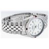 Image 3 : Rolex Mens Stainless Steel White Diamond & Ruby 36MM Datejust Wristwatch
