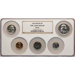 1956 Type 2 (5) Coin Proof Set NGC PF66