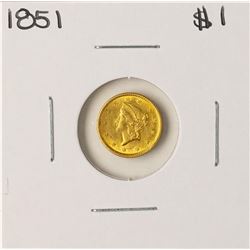 1851 $1 Liberty Head Gold Dollar Coin