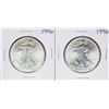 Image 1 : Lot of (2) 1996 $1 American Silver Eagle Coins