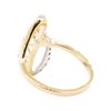Image 3 : 14KT Yellow Gold 0.35 ctw Diamond Ladies Freeform Ring