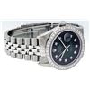 Image 3 : Rolex Mens Stainless Steel Slate Green Diamond 36MM Datejust Wristwatch