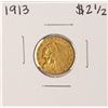 Image 1 : 1913 $2 1/2 Indian Head Quarter Eagle Gold Coin