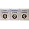 Image 1 : Lot of (3) 1981-S 1974-S 1978-S Proof Kennedy Half Dollar Coins PCGS PR69DCAM